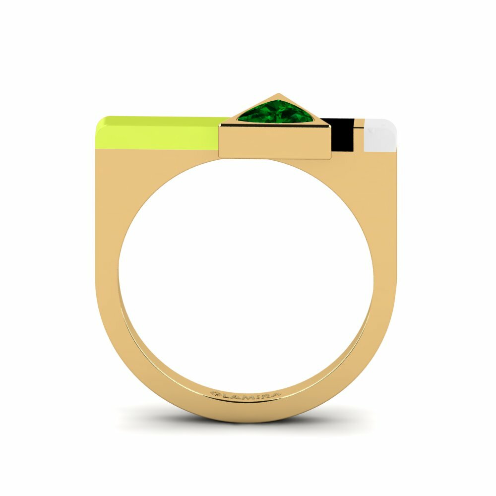 Zircone Vert Bague Kaptei