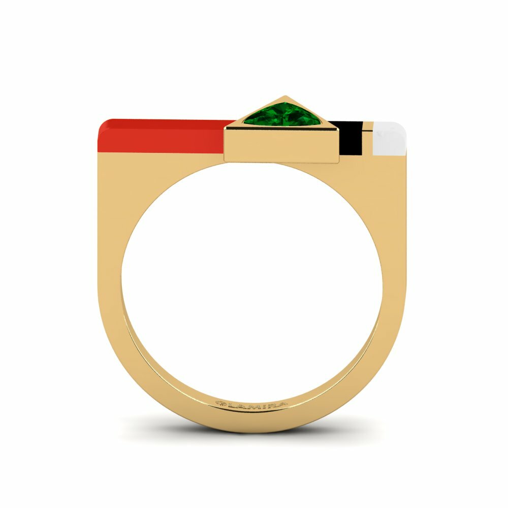 Zircone Vert Bague Kaptei