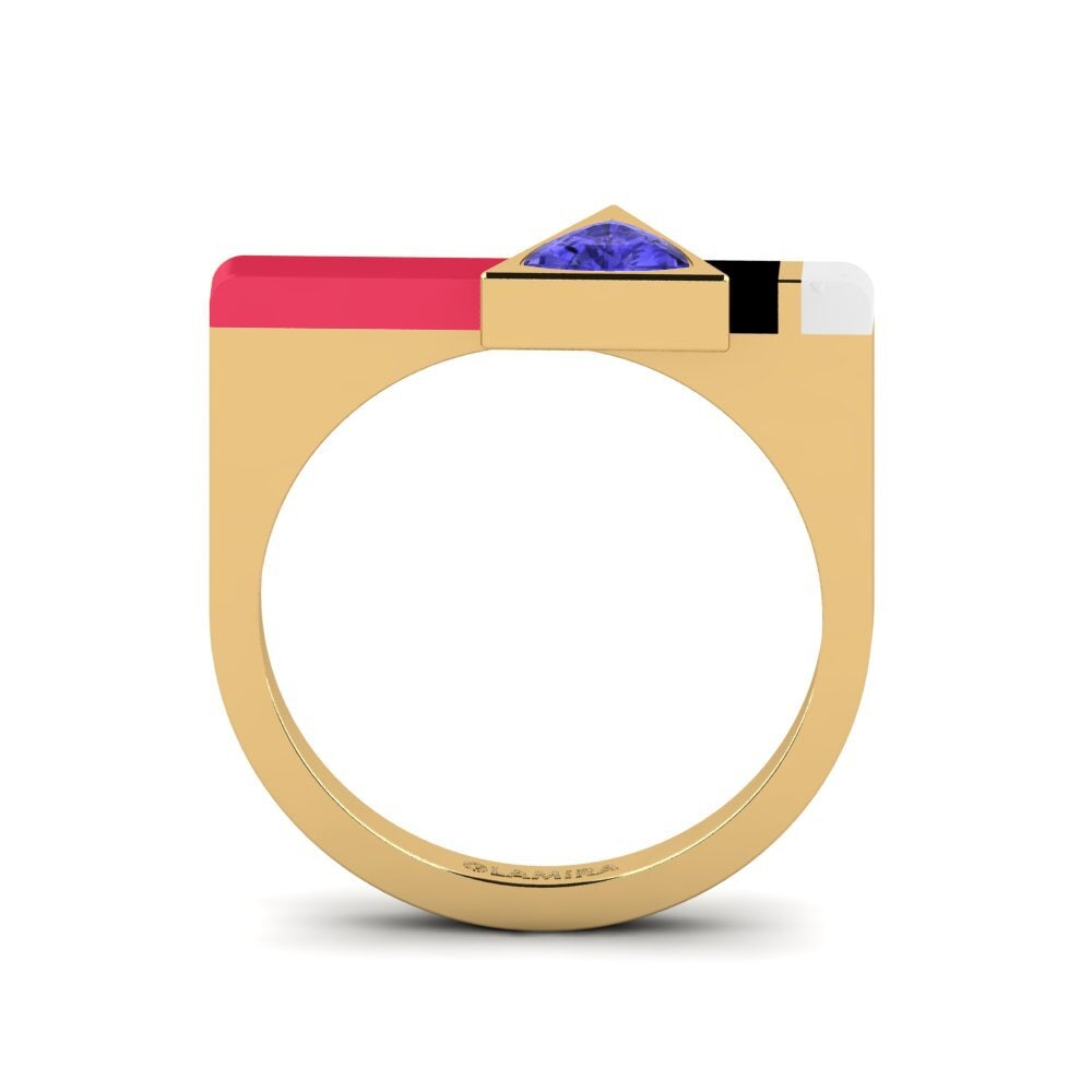 Trillion Tanzanite Ring Kaptei