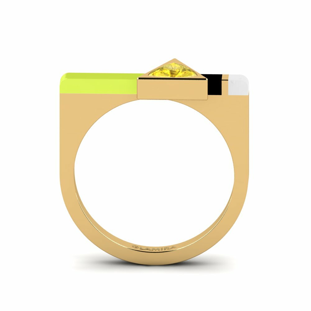 Saphir Jaune Bague Kaptei
