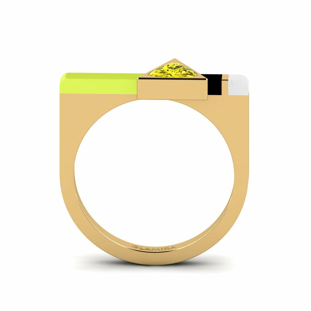 Diamant Jaune Bague Kaptei