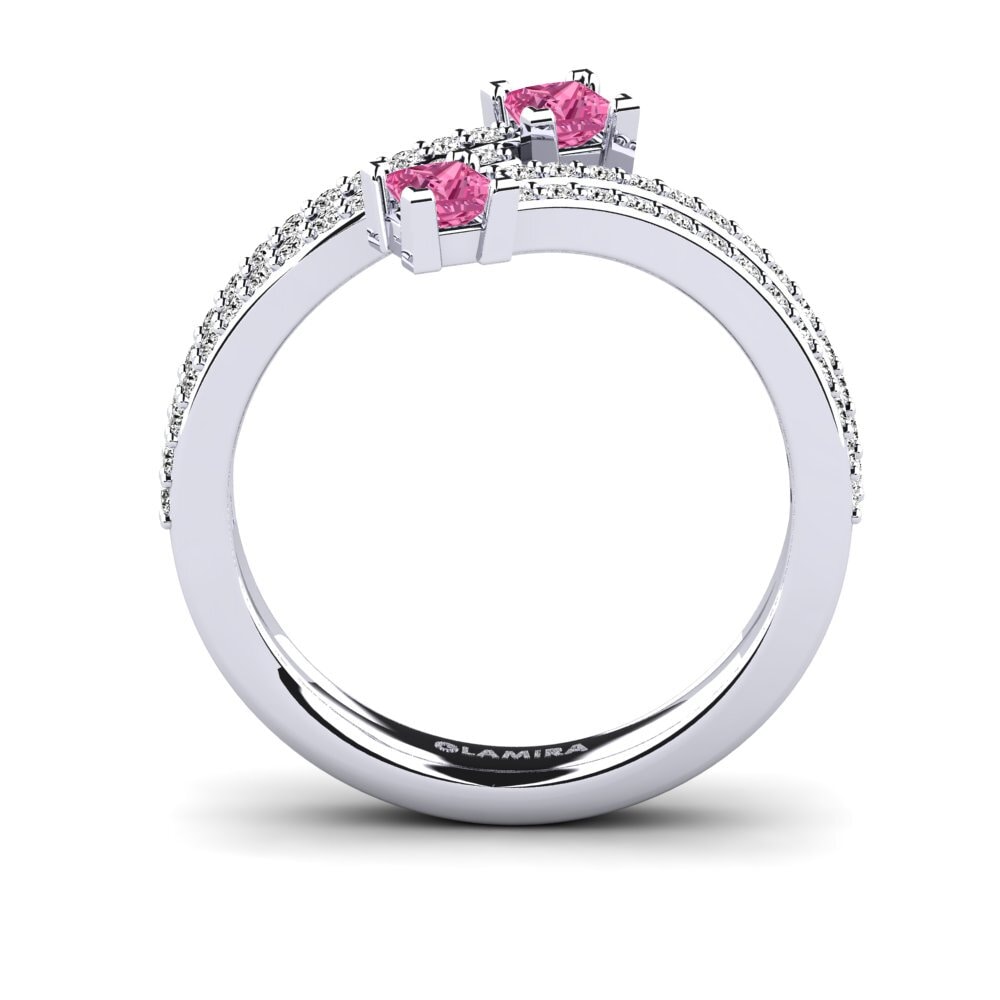 Turmalina rosa Anillo Karenia