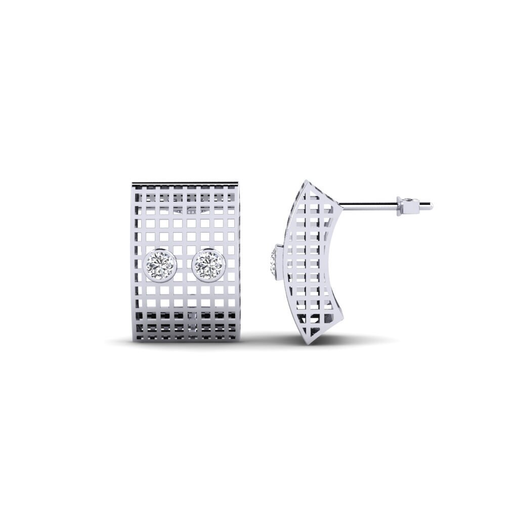 Moissanite Boucle d'oreille femme Karin