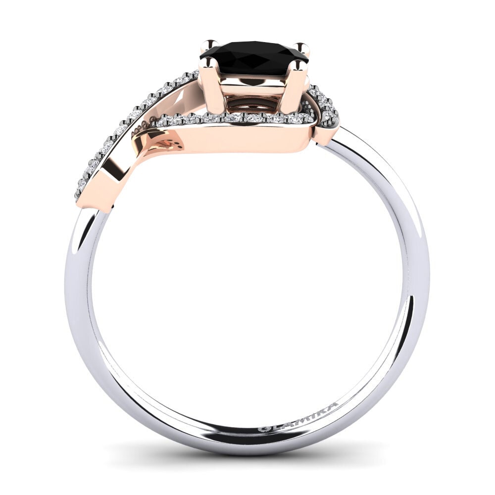 Black Diamond Engagement Ring Kasey