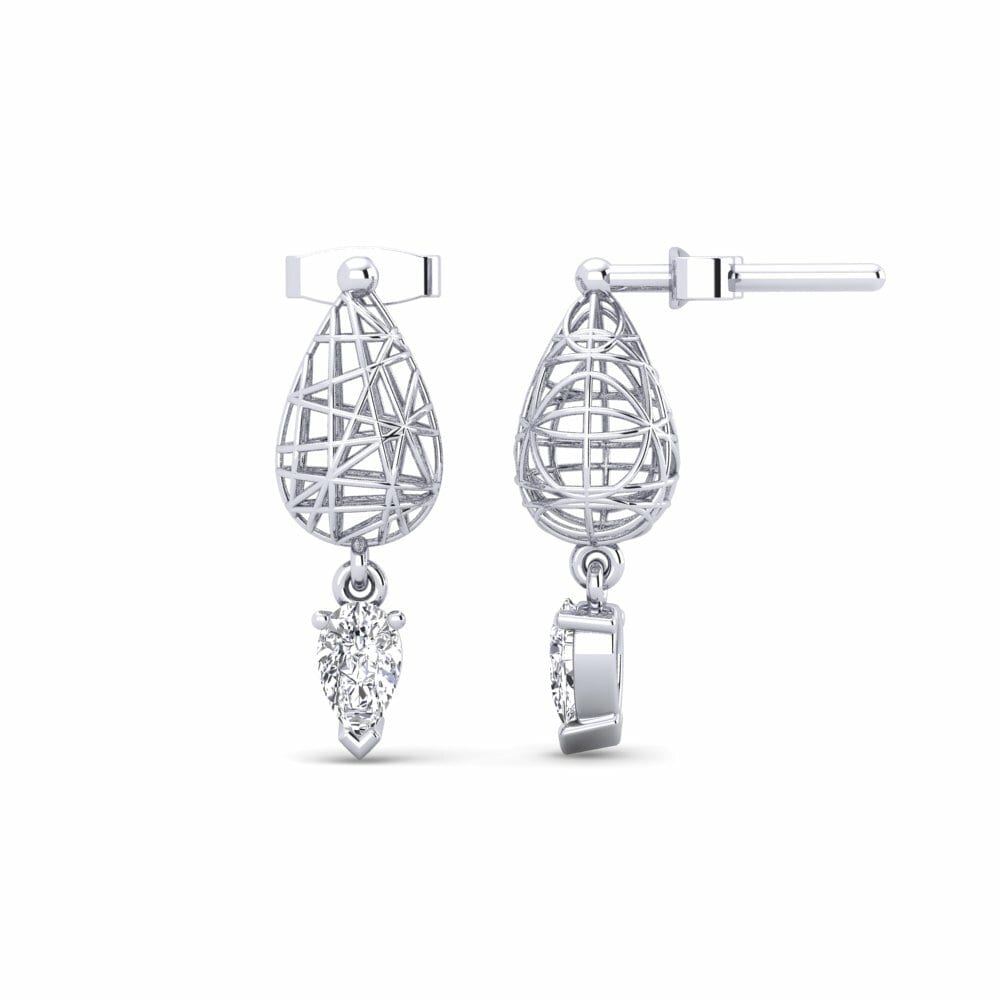 Moissanite Boucle d'oreille femme Katrina