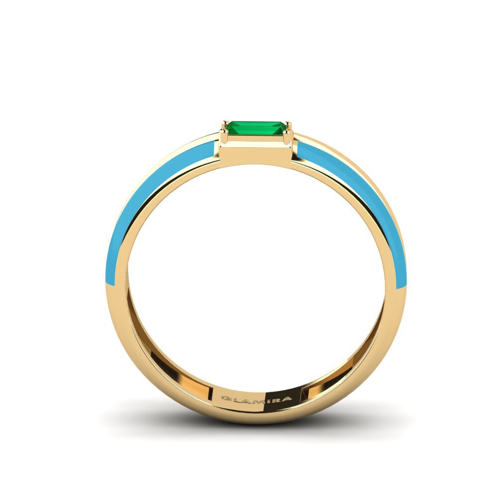 Zircone Vert Bague Kefalonia