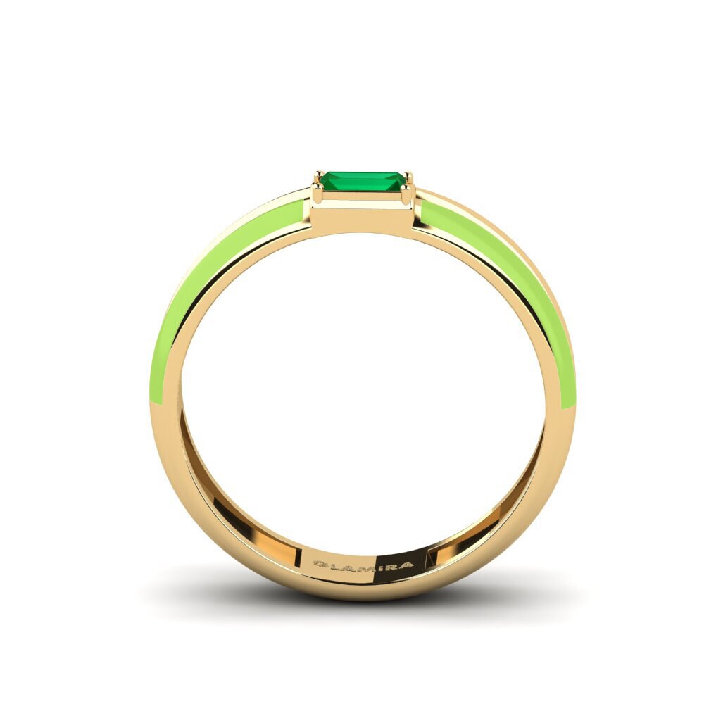 Zircone Vert Bague Kefalonia