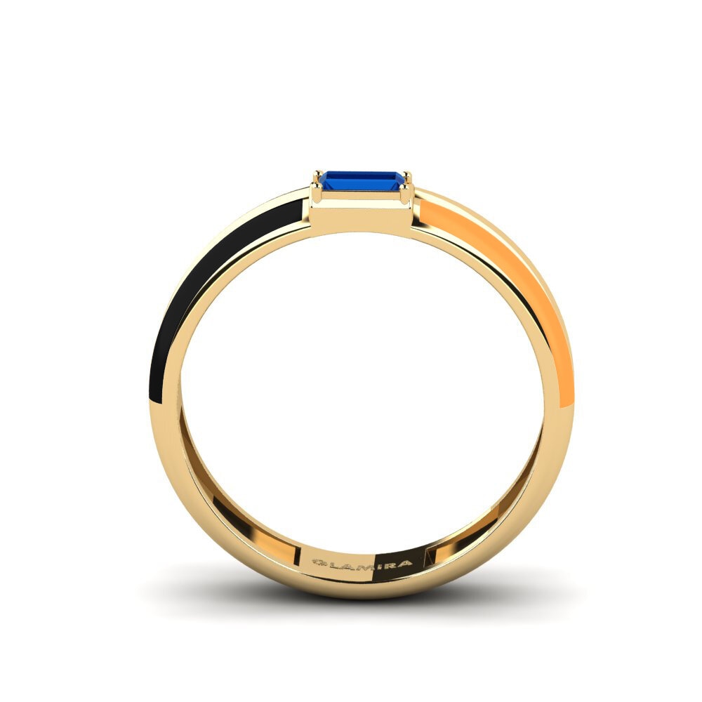 Dunkelblauer Zirkonia Ring Kefalonia