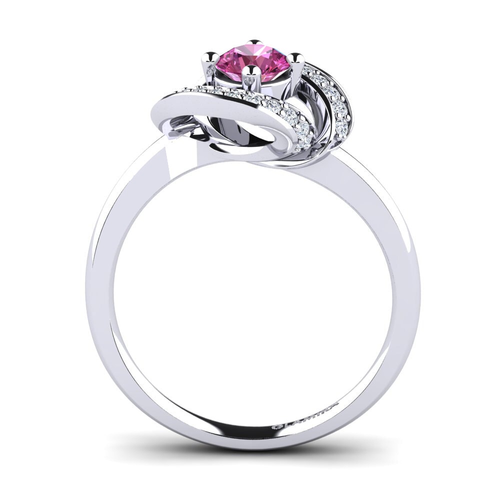 Pink Topaz Engagement Ring Kelly