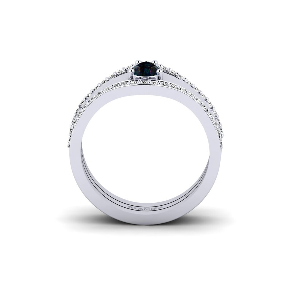 Black Opal Ring Keros - SET