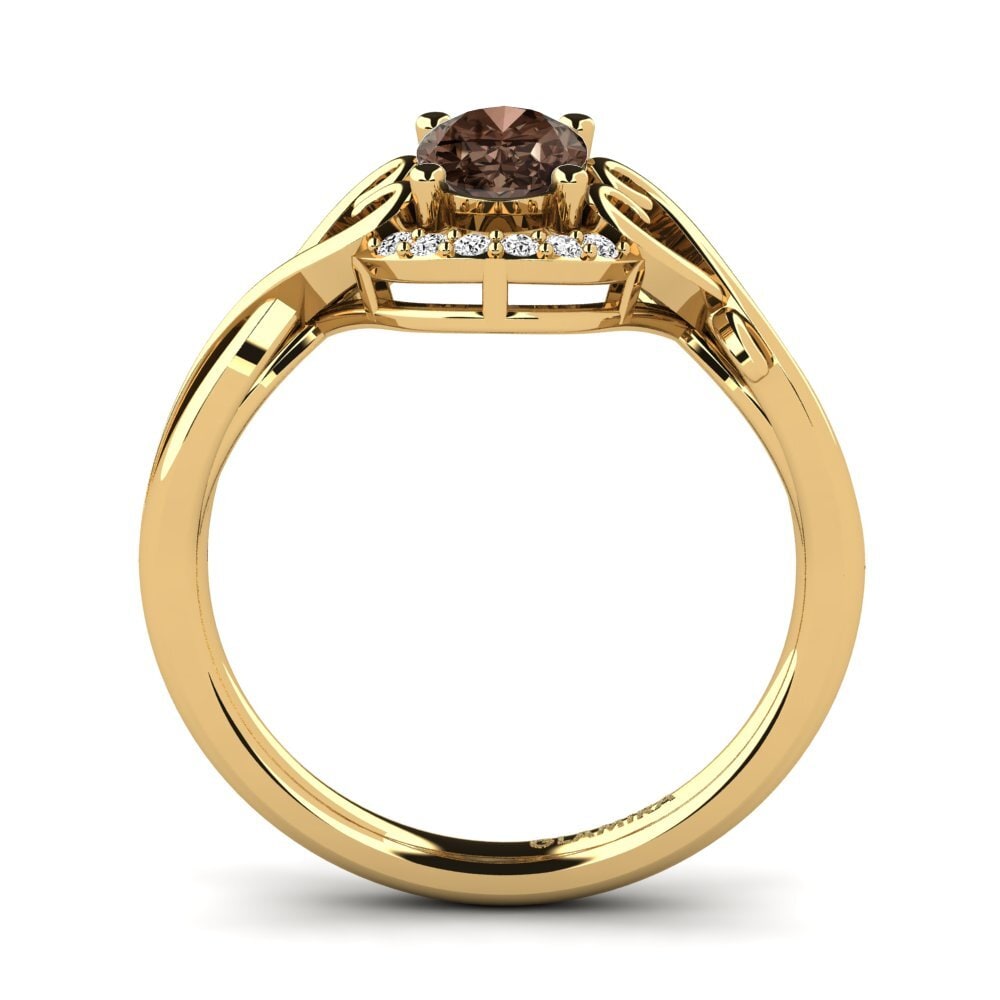 Smoky Quartz Engagement Ring Kerry