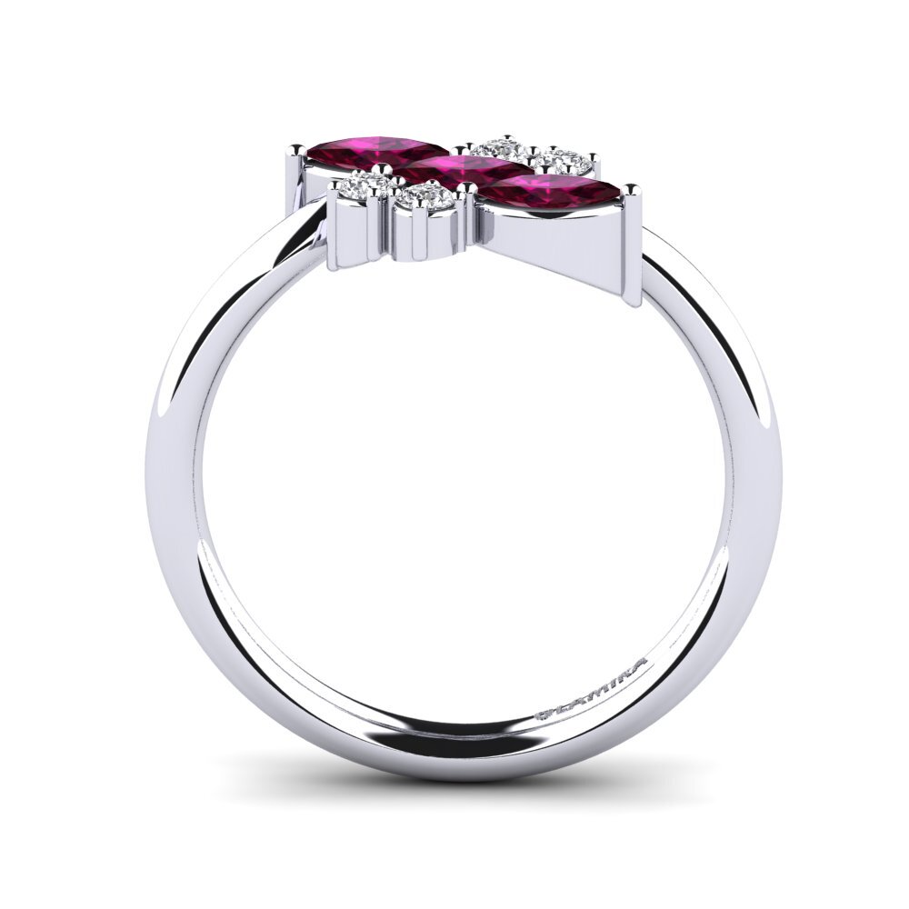 Rhodolite Garnet Engagement Ring Kersty