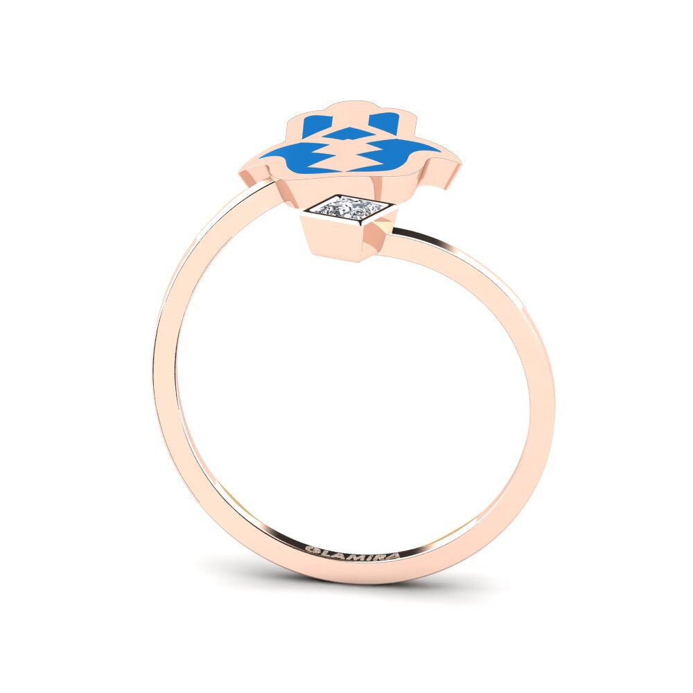14k Oro Rosa Anillo Khusela