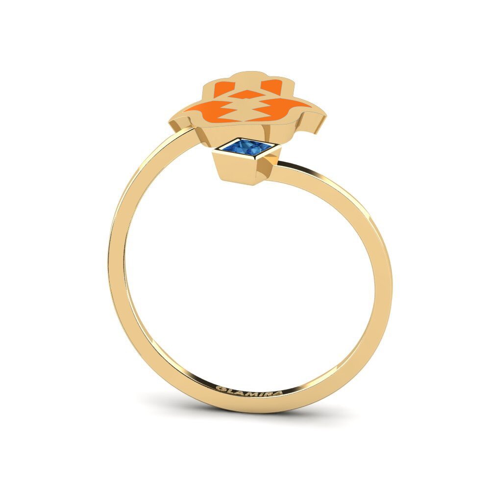 Zircone Bleu Foncé Bague Khusela