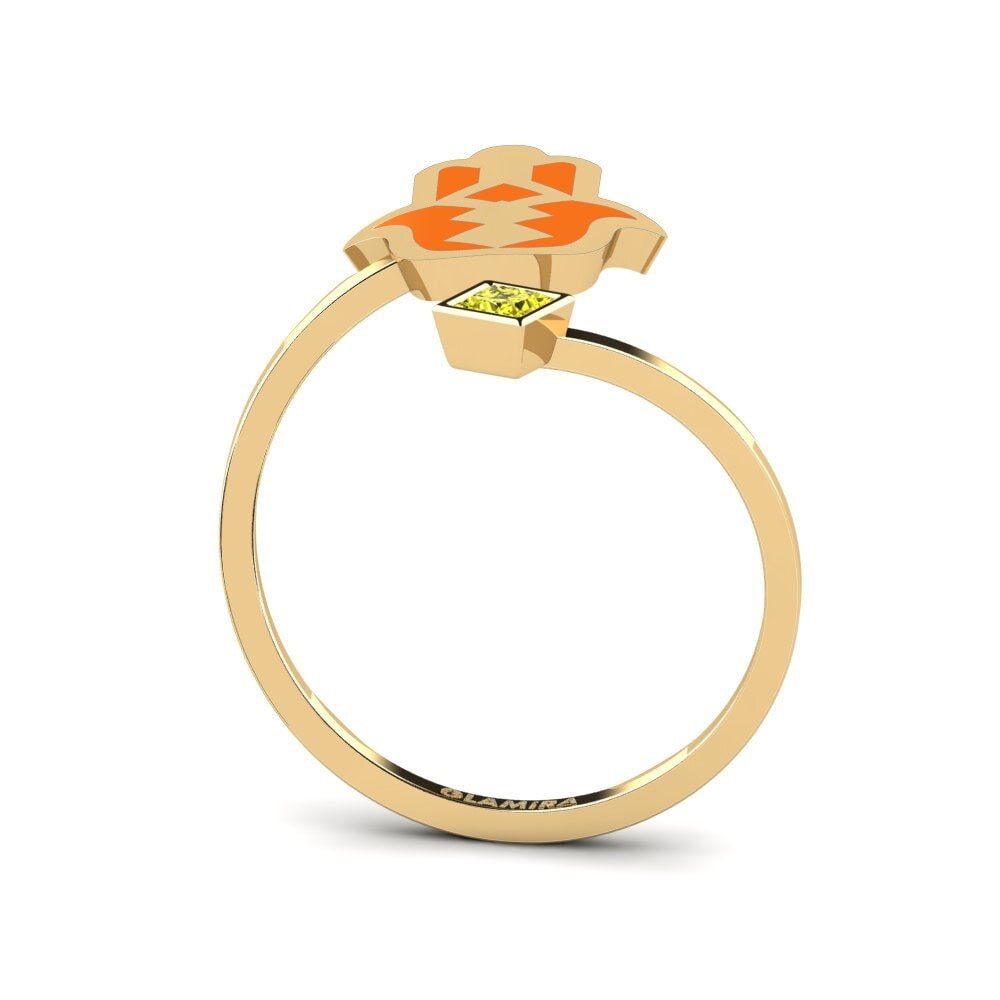 Gelber Diamant Ring Khusela