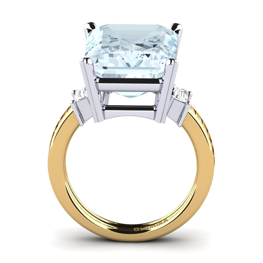 14ct Yellow / White Gold Ring Kitty