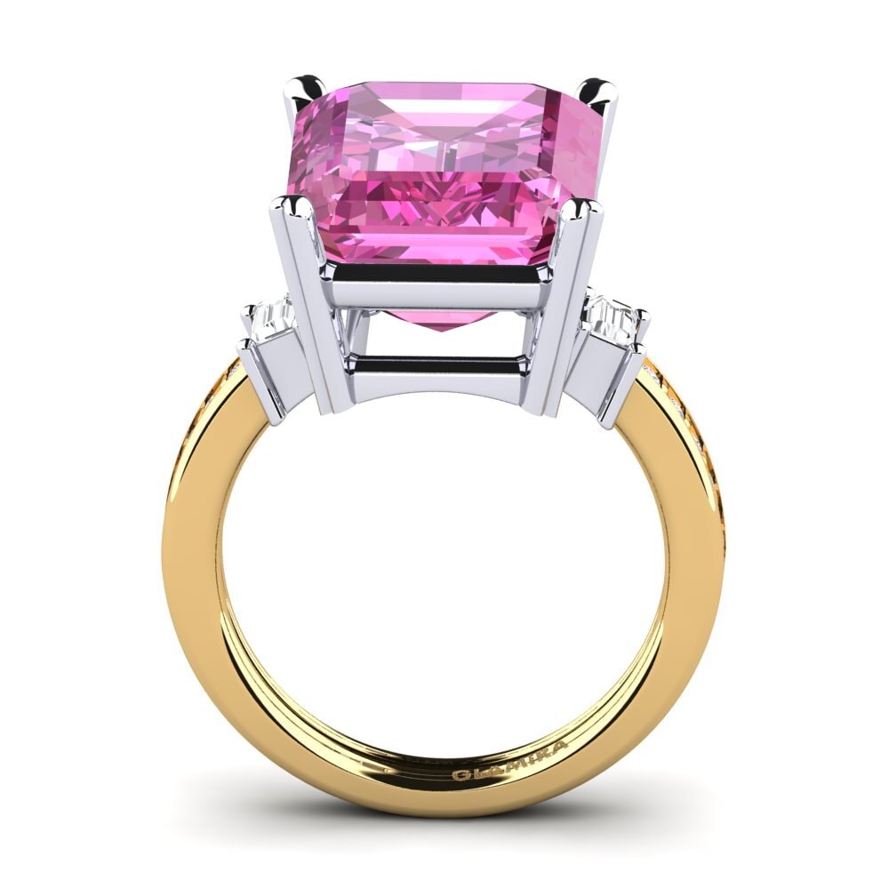 14ct Yellow / White Gold Ring Kitty