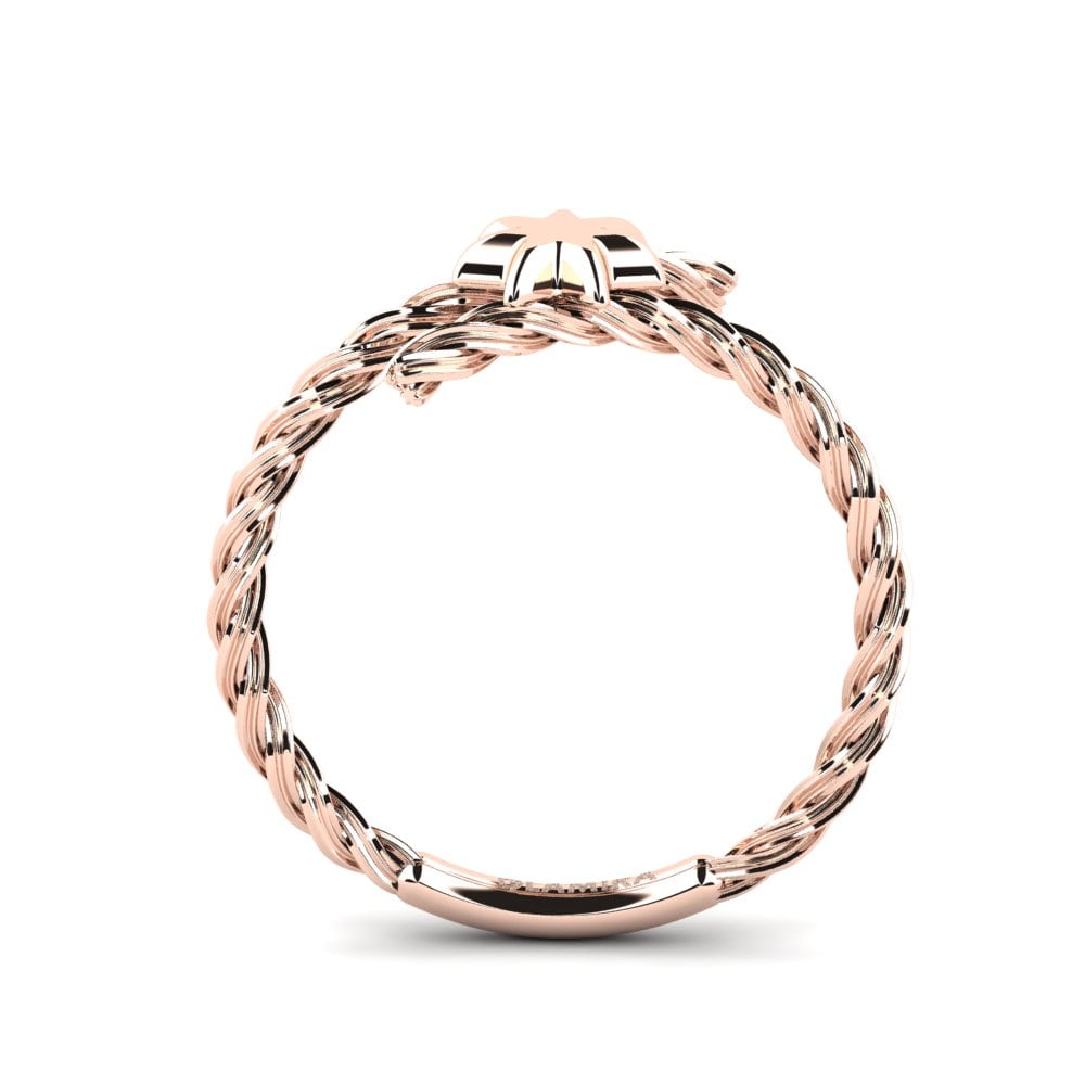 9k Oro Rosa Anillo Kiva