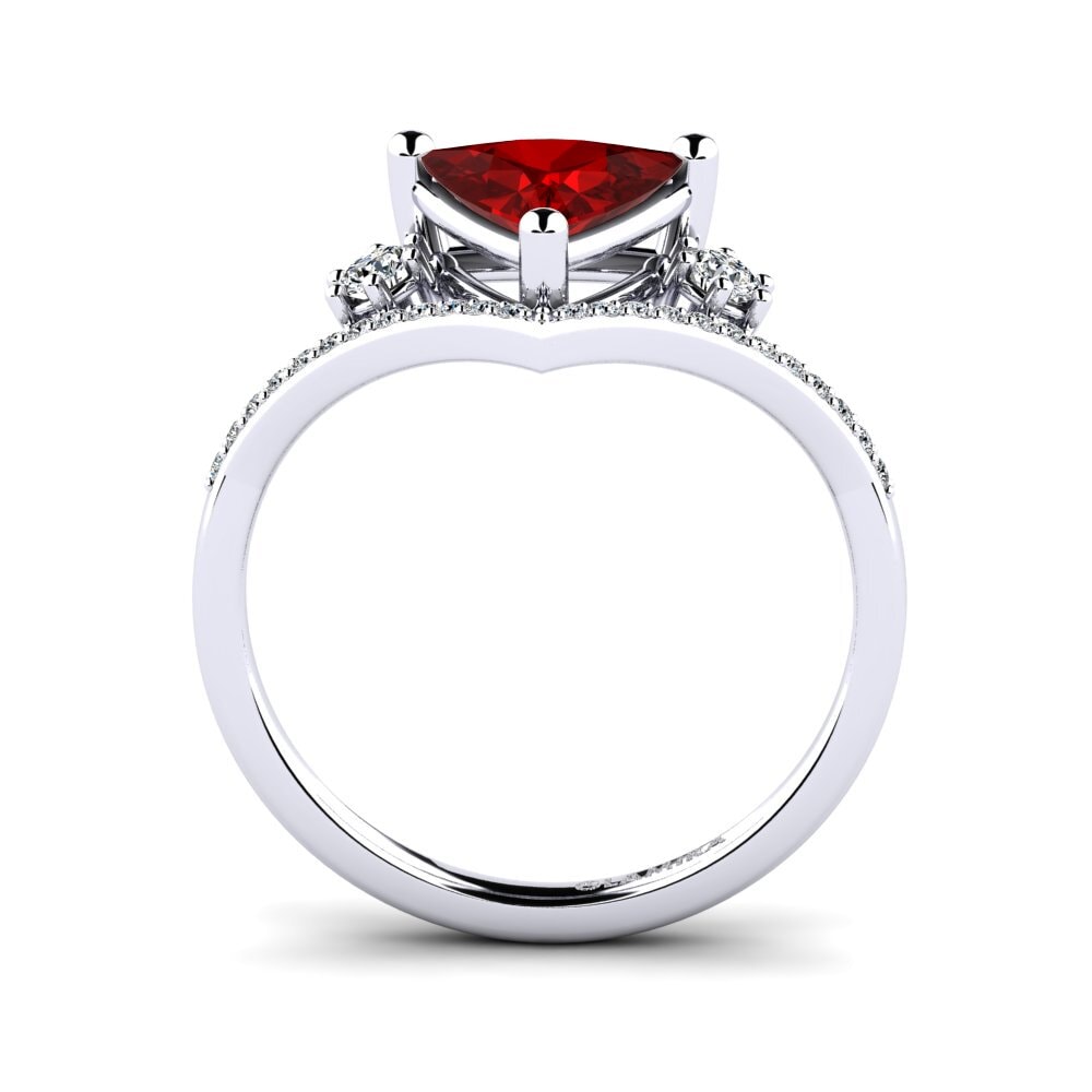 Ruby (Lab Created) Engagement Ring Kiwanis