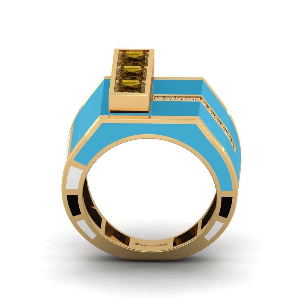 Brown Zircon Ring Kjerlighet