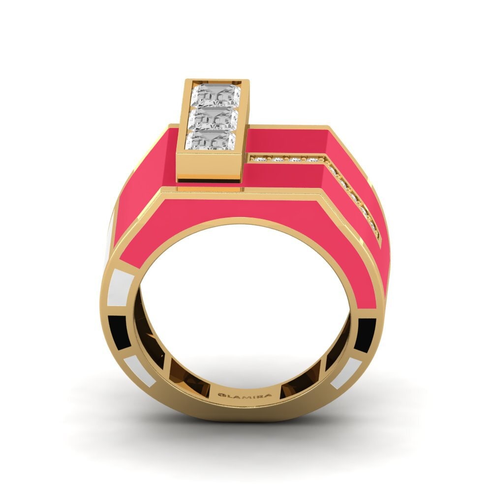 Weißer Saphir Ring Kjerlighet