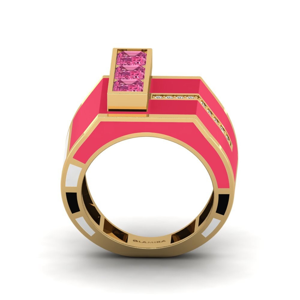 Rosa Turmalin Ring Kjerlighet
