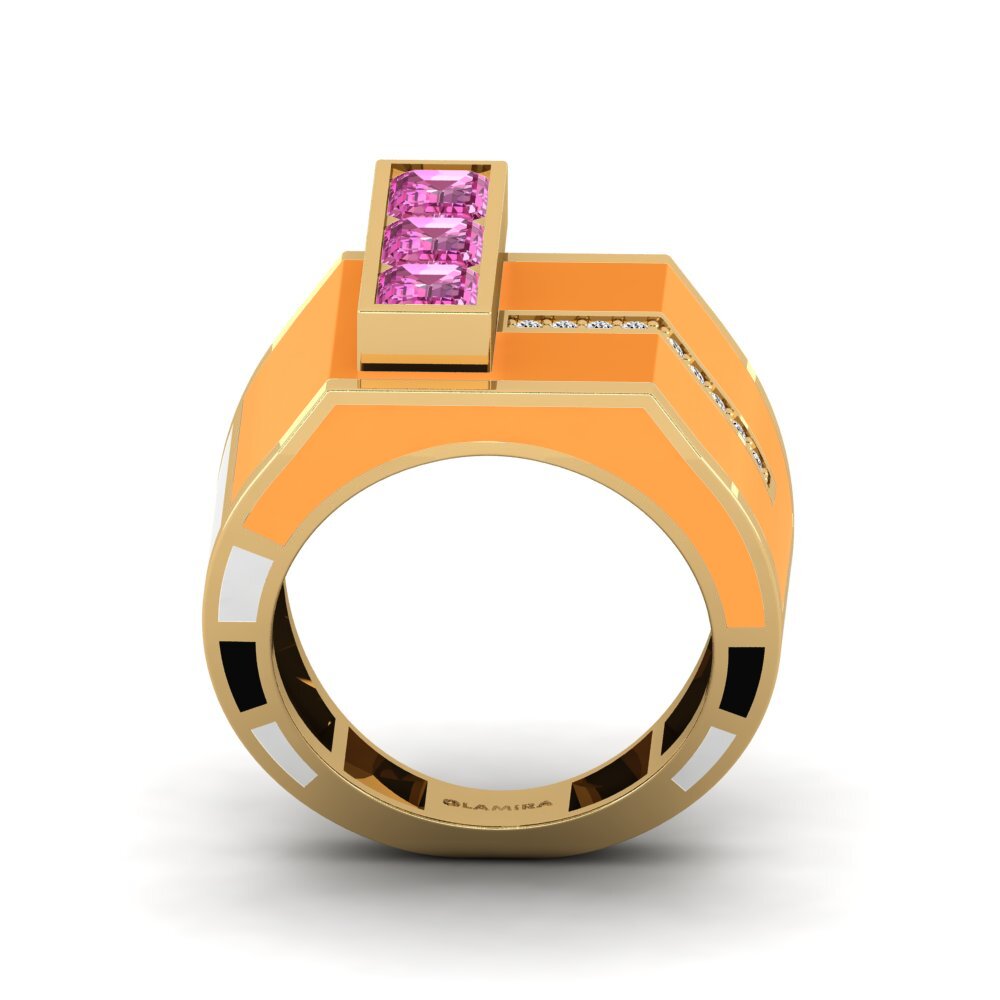 Rosa Topas Ring Kjerlighet