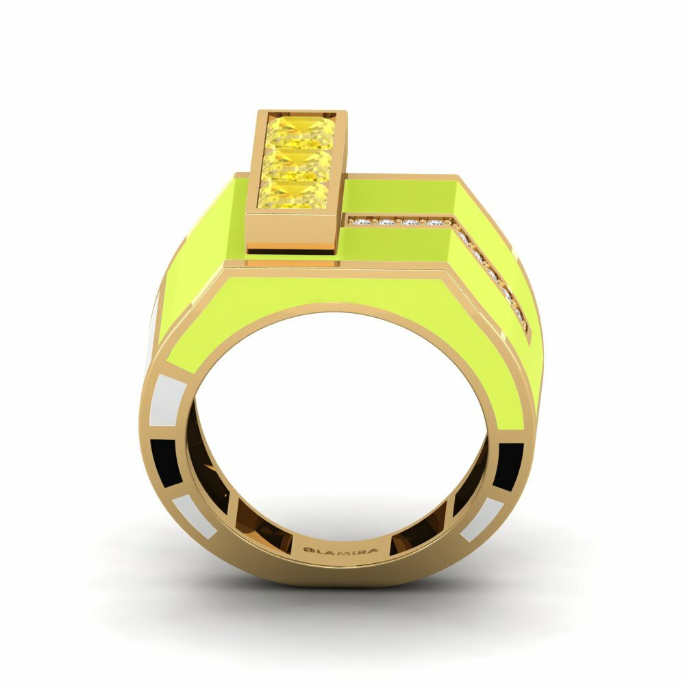 Saphir Jaune Bague Kjerlighet