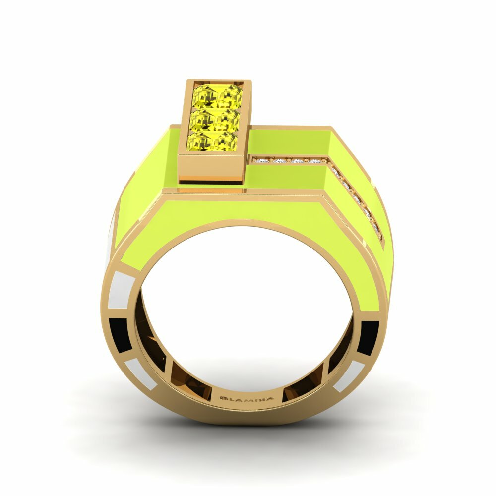 Diamant Jaune Bague Kjerlighet