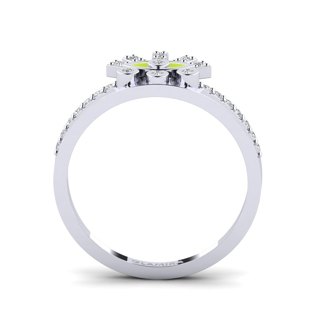Argent Blanc Bague Klaros