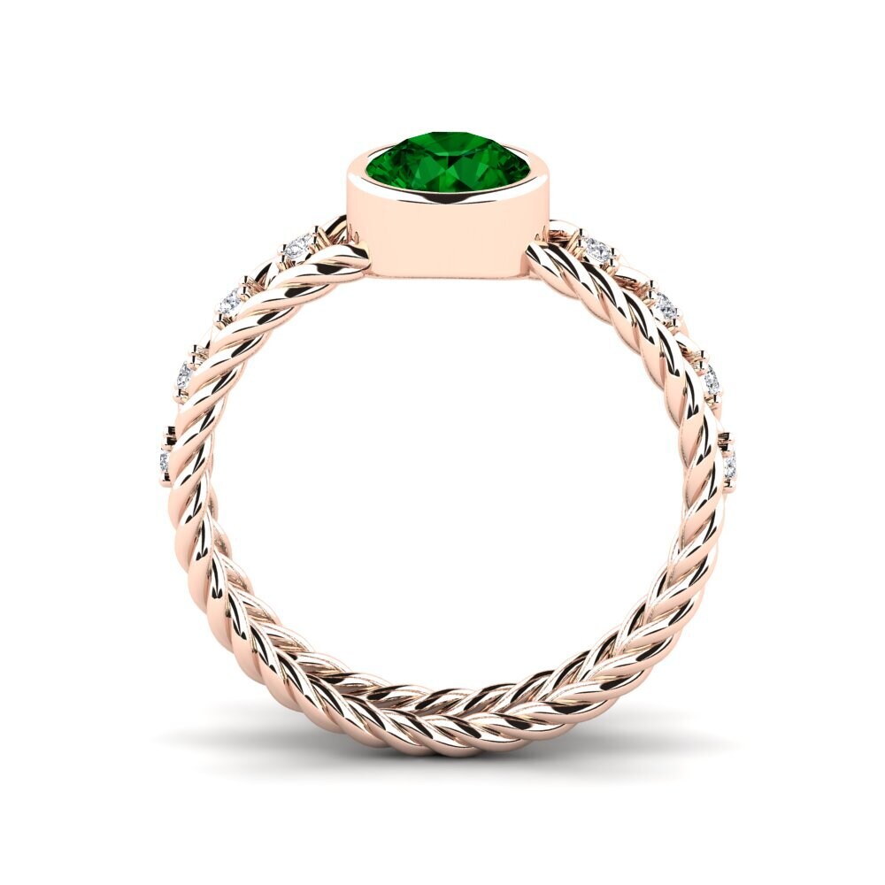 Zircônia Verde Anel Kleven
