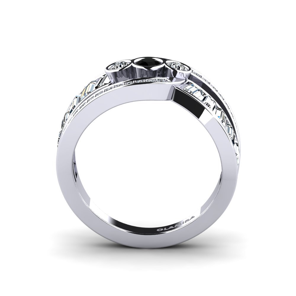 Black Diamond Engagement Ring Knead