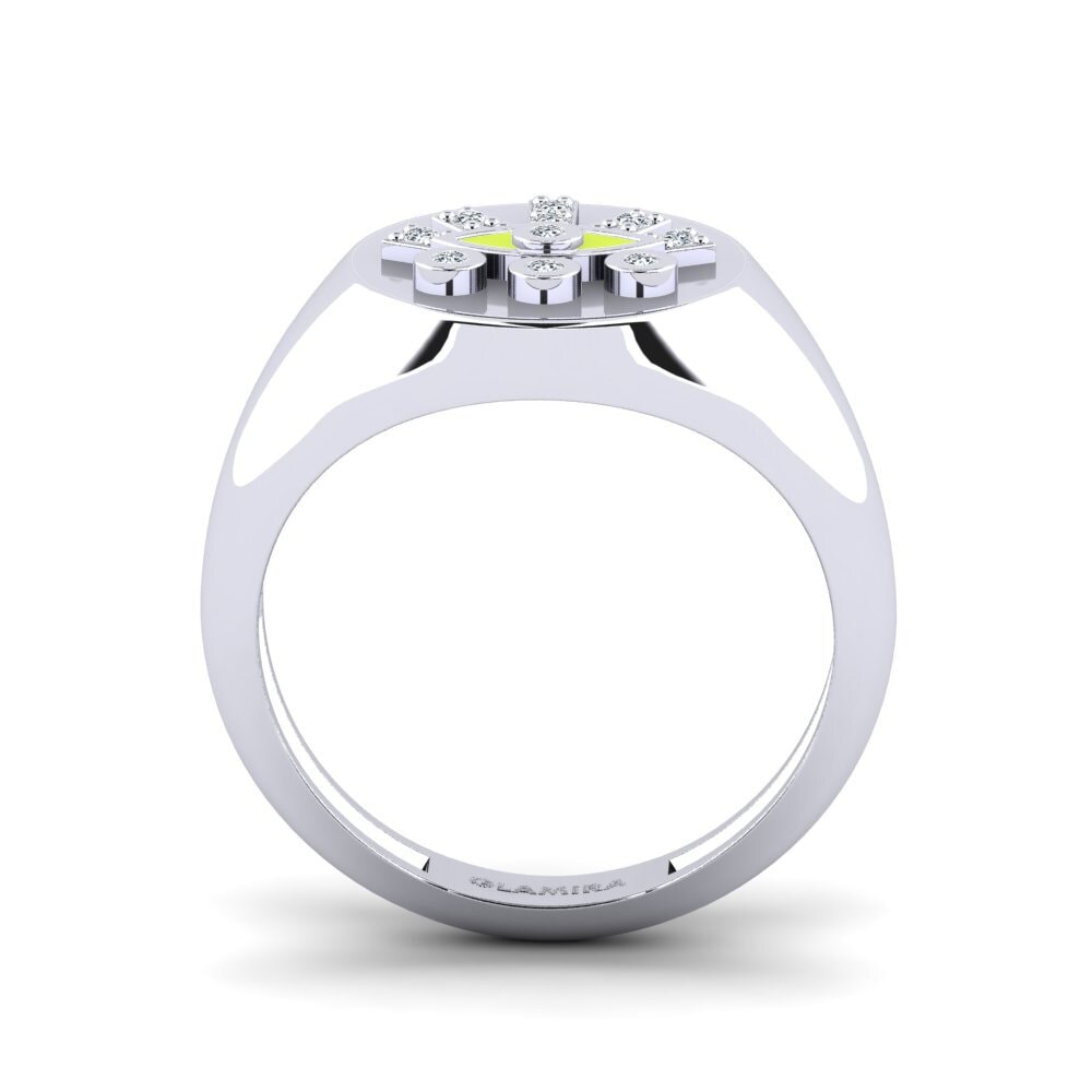 Argent Blanc Bague Knidos