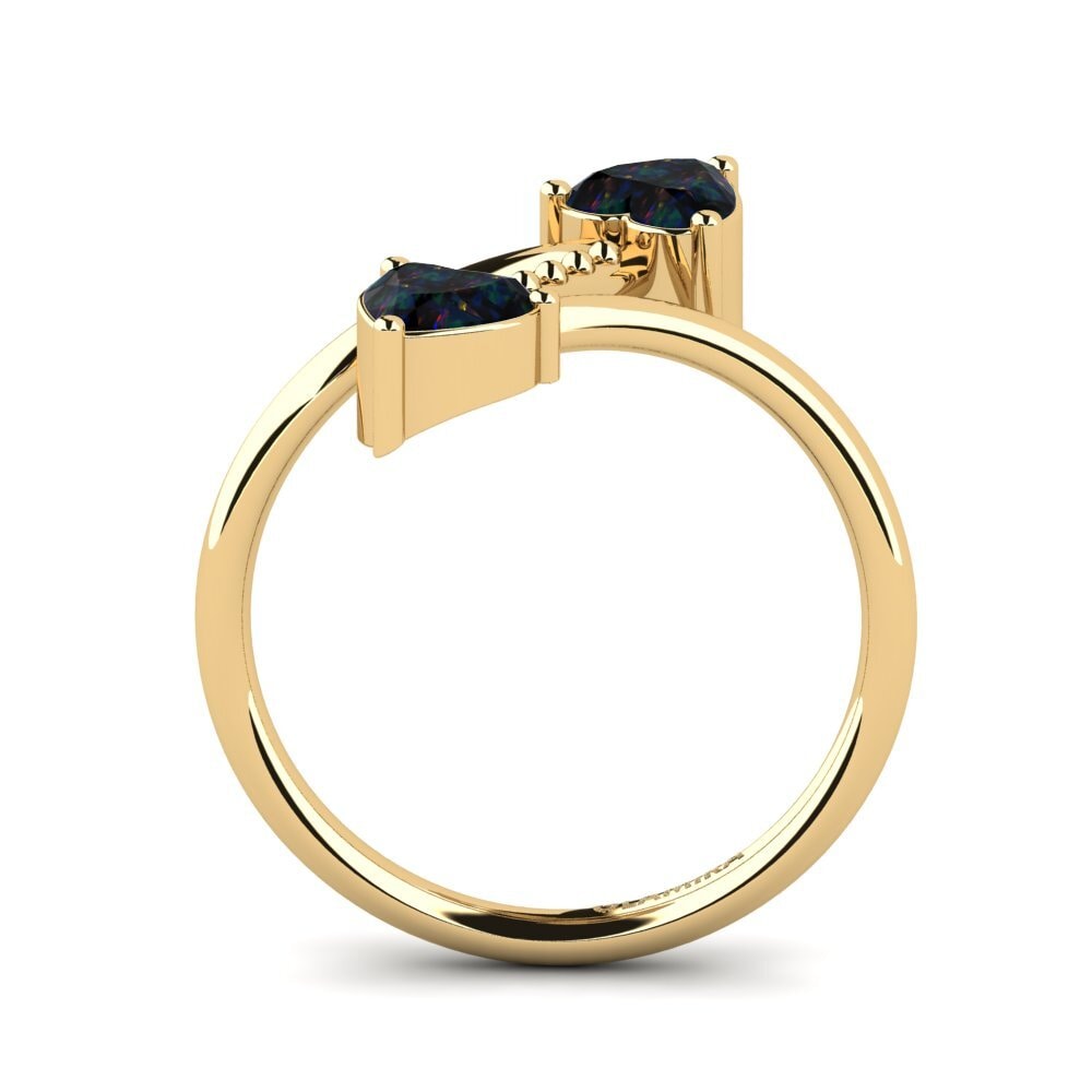 Opalo Negro Anillo Kobralle