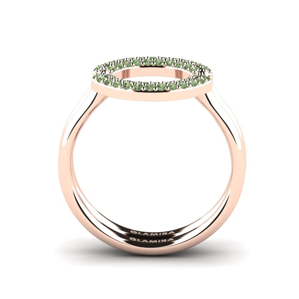 Diamante Verde Anel Koffer E