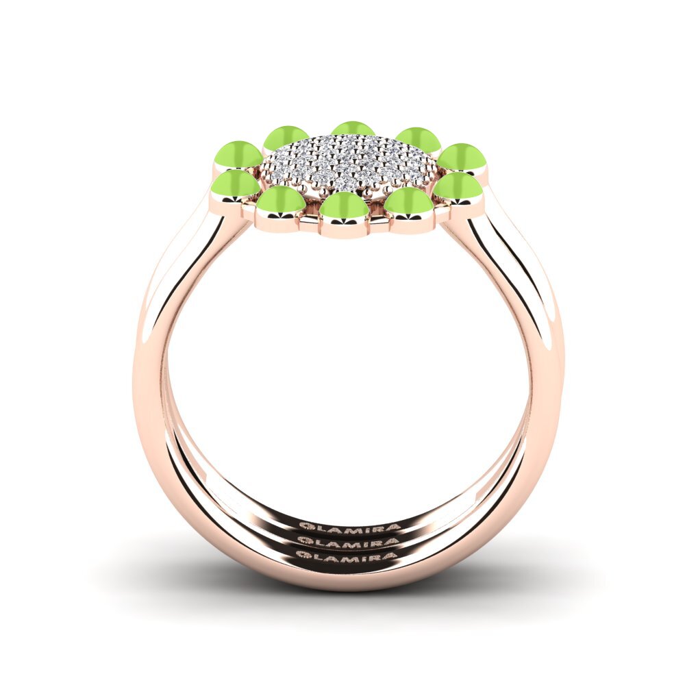 Rotgold 585 Stapelbarer Ring Koffer F