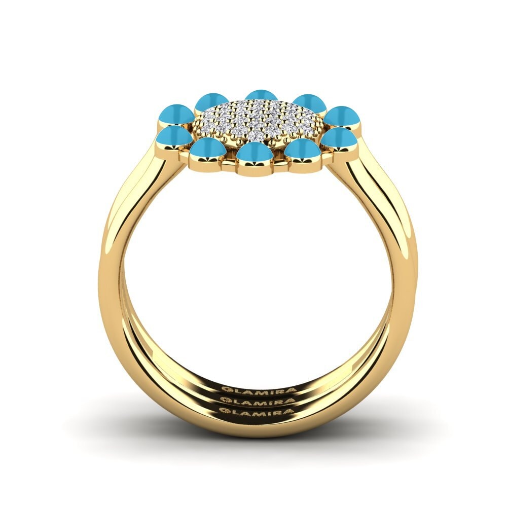 Gelbgold 750 Stapelbarer Ring Koffer F