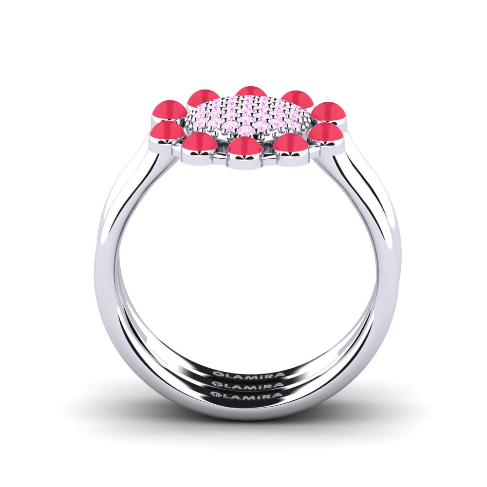 Pink Sapphire Stackable Ring Koffer F
