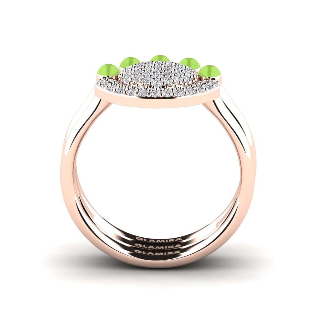 Rotgold 585 Stapelbarer Ring Koffer G