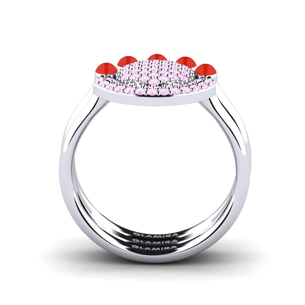 Pink Sapphire Stackable Ring Koffer G