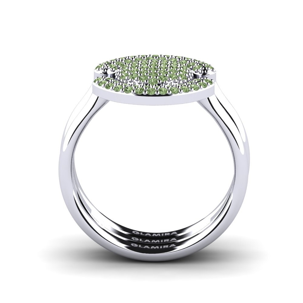 Diamante Verde Anel Koffer H