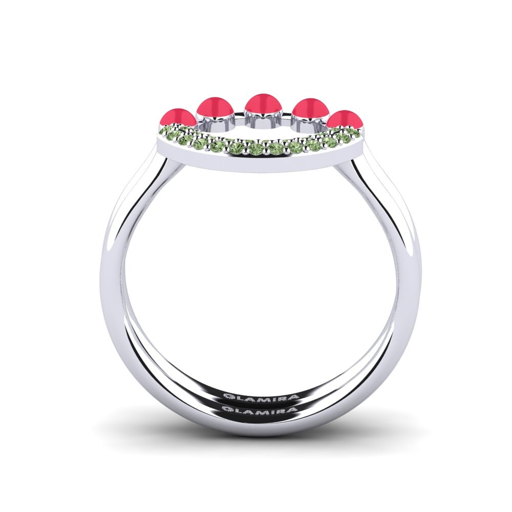 Green Diamond Stackable Ring Koffer J