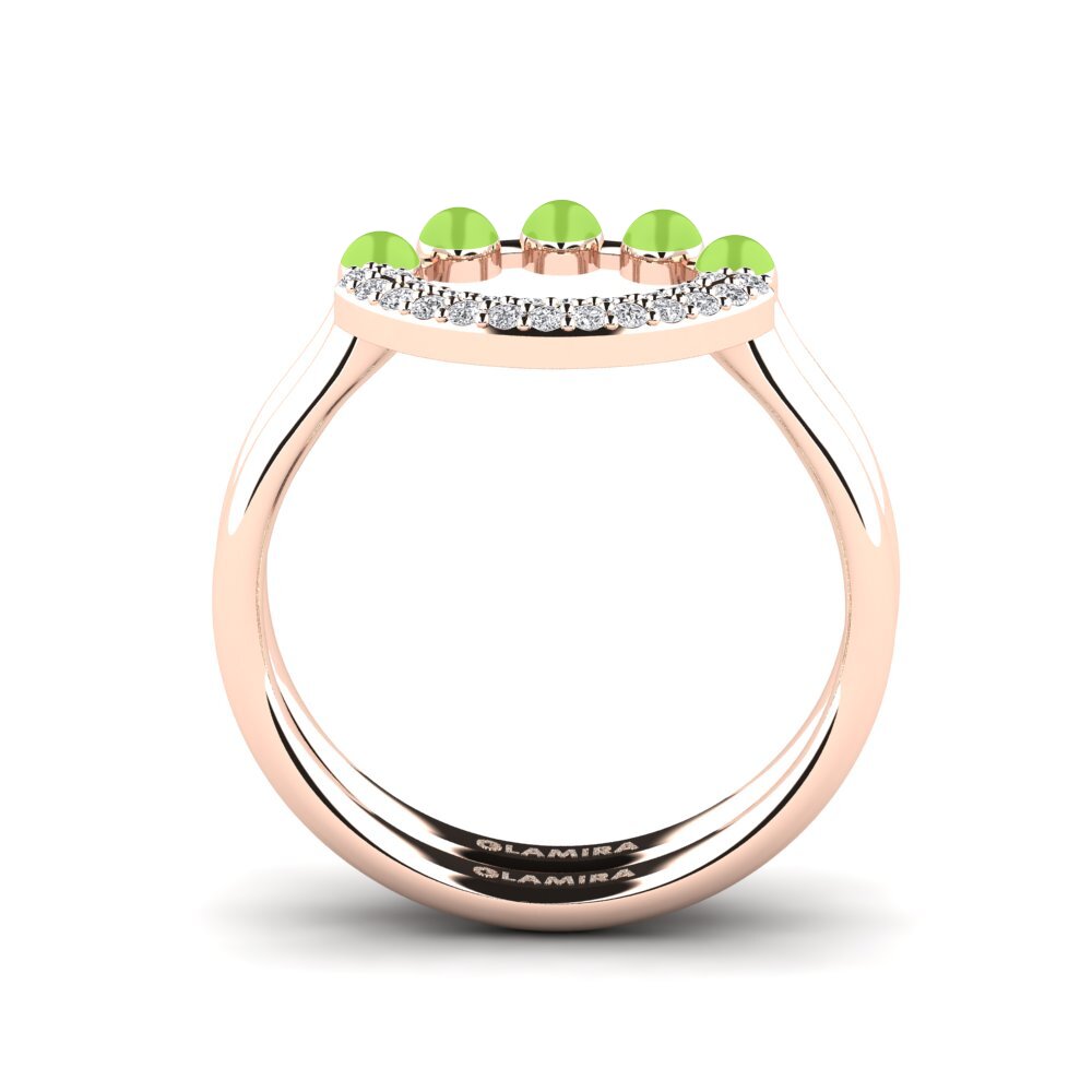 Rotgold 585 Stapelbarer Ring Koffer J