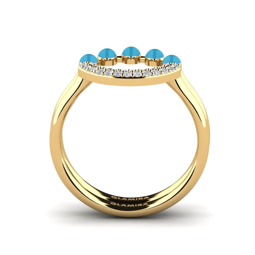 Gelbgold 750 Stapelbarer Ring Koffer J