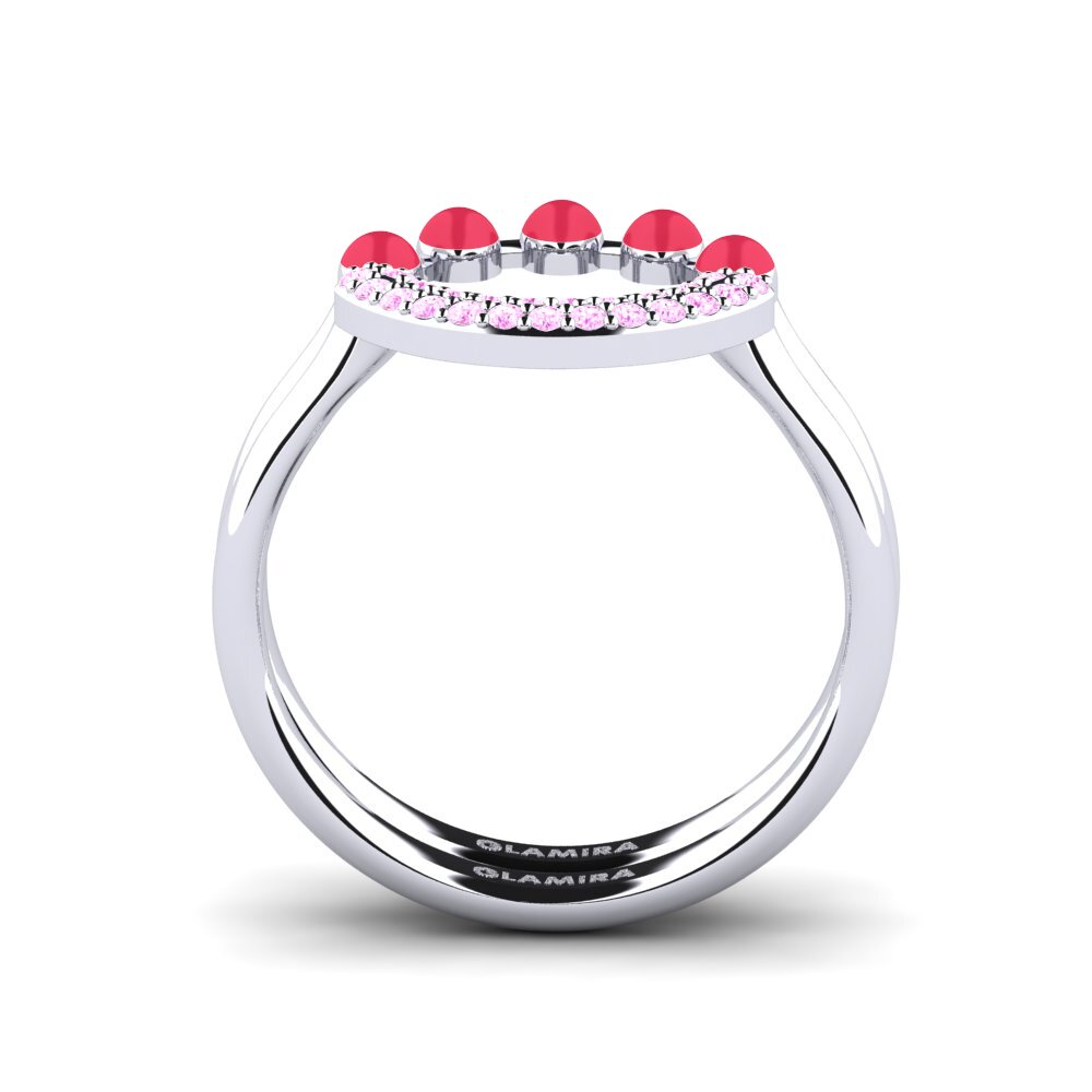 Pink Sapphire Stackable Ring Koffer J