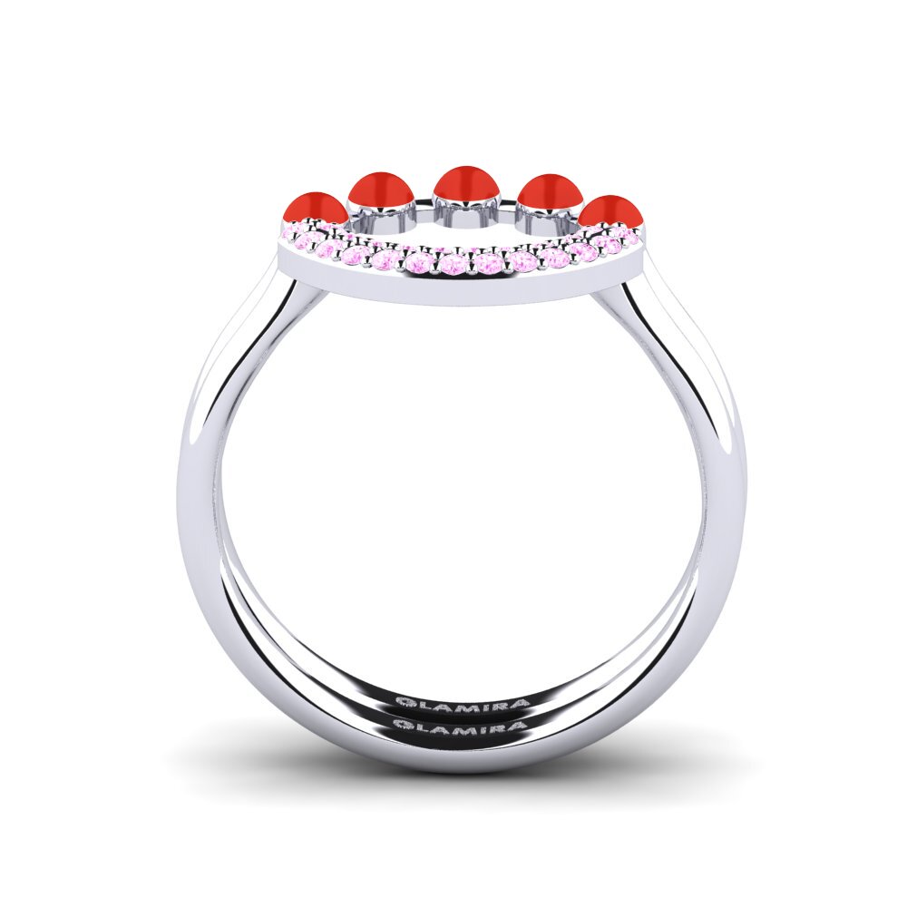 Pink Sapphire Stackable Ring Koffer J