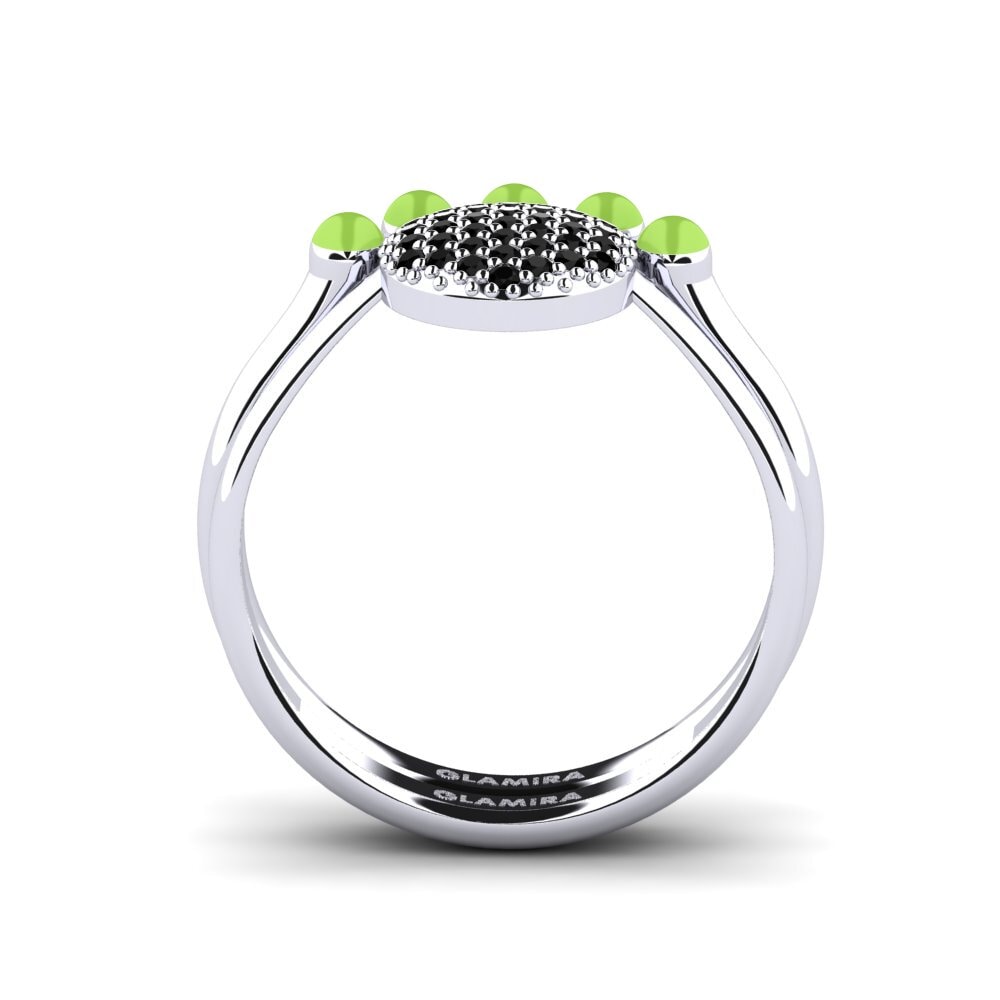 Schwarzer Onyx Stapelbarer Ring Koffer K