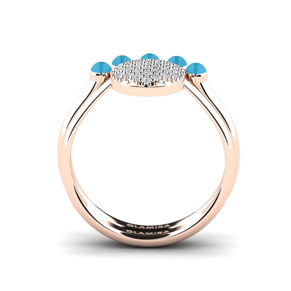 Rotgold 375 Stapelbarer Ring Koffer K