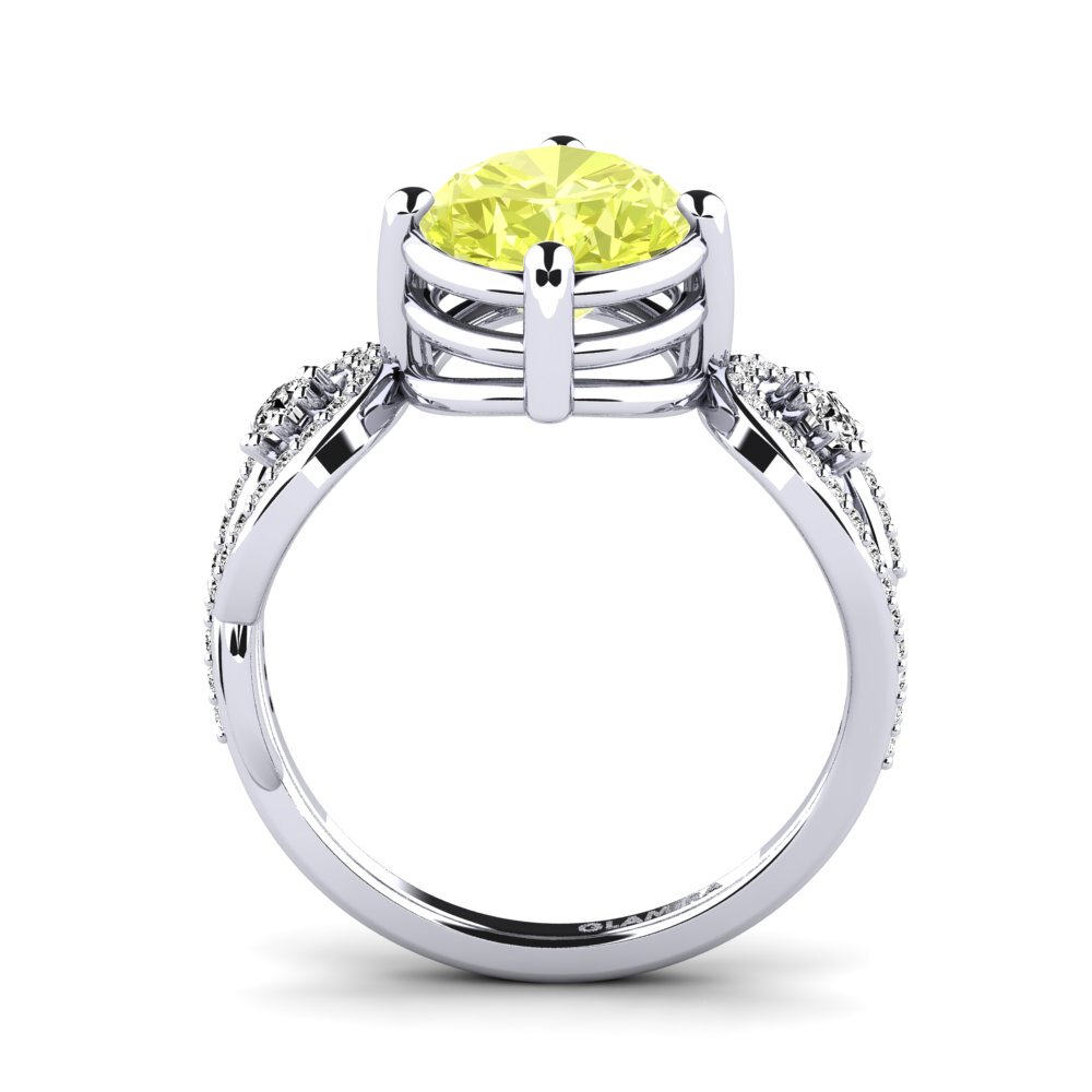 Lemon Quartz Engagement Ring Kolibri