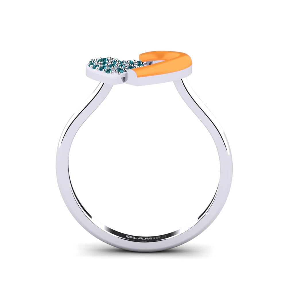 Blauer Diamant Ring Kolorawy